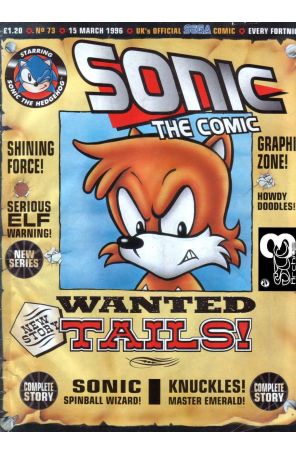Sonic the Comic 73 published by Fleetway Quality