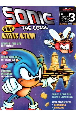 Sonic the Comic 91 published by Fleetway Quality