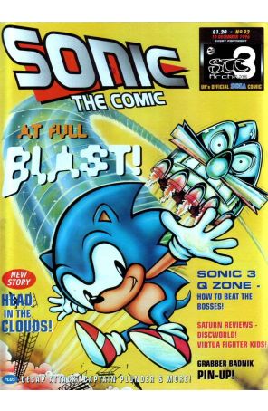 Sonic the Comic 92 published by Fleetway Quality