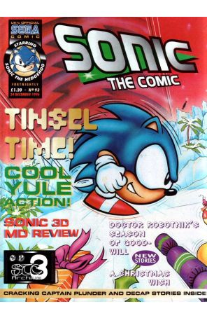 Sonic the Comic 93 published by Fleetway Quality