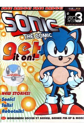 Sonic the Comic 96 published by Fleetway Quality