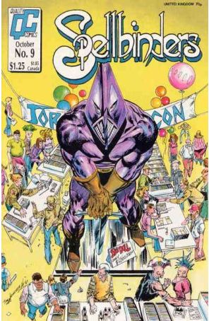 Spellbinders (Fleetway/Quality) 9 published by Fleetway Quality with cover art by Tom Grindberg