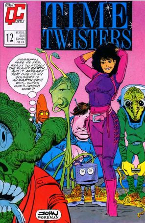 Time Twisters 12 published by Fleetway Quality with cover art by John Workman
