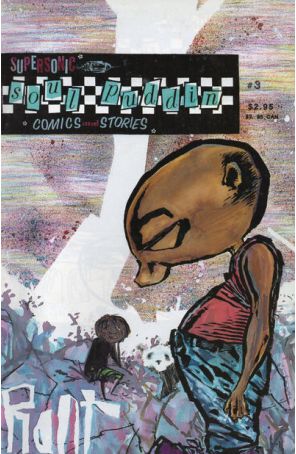 Supersonic Soul Puddin Comics And Stories 3 published by Four Cats Funny Books with cover art by Mike Macropoulos