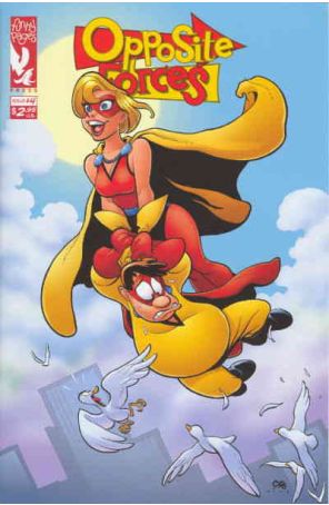 Opposite Forces 4 published by Funny Pages with cover art by Frank Cho