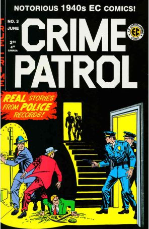 Crime Patrol (Gemstone) 3 published by Gemstone with cover art by Johnny Craig