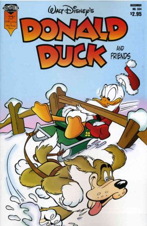 Donald Duck and Friends (Walt Disney's) 334 published by Gemstone with cover art by Daniel Branca