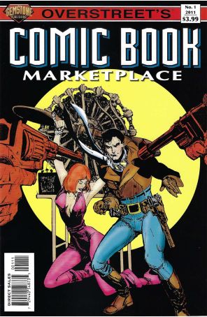 Overstreet's Comic Book Marketplace 1 published by Gemstone with cover art by Howard Chaykin