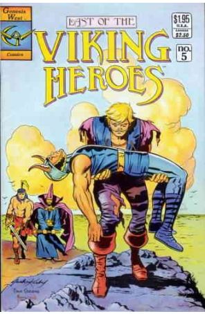 The Last of the Viking Heroes 5A published by Genesis West with cover art by Jack Kirby and Dave Stevens