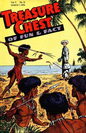 Treasure Chest of Fun and Fact 80 published by George A. Pflaum with cover art by Frank Borth
