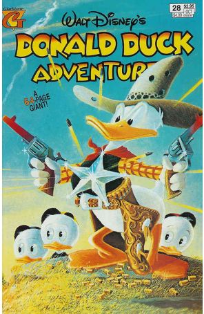 Donald Duck Adventures (Gladstone) 28 published by Gladstone with cover art by Carl Barks