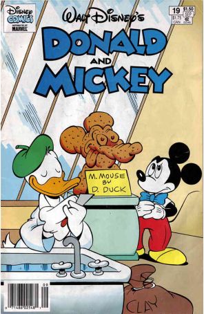 Donald and Mickey 19 (Newsstand) published by Gladstone with cover art by William Van Horn