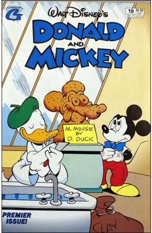 Donald and Mickey 19 published by Gladstone with cover art by William Van Horn