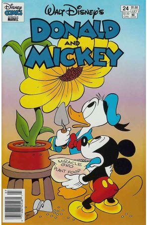 Donald and Mickey 24 (Newsstand) published by Gladstone with cover art by William Van Horn