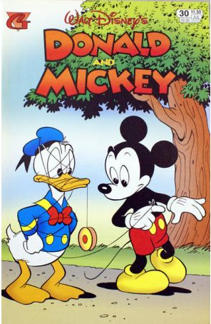 Donald and Mickey 30 published by Gladstone with cover art by William Van Horn