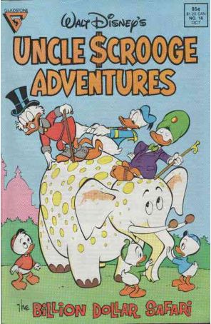 Uncle Scrooge Adventures 16 published by Gladstone with cover art by Carl Barks