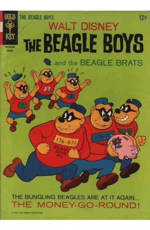 The Beagle Boys 3 published by Gold Key with cover art by Tony Strobl