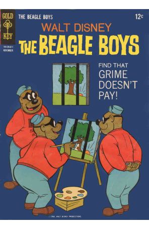 The Beagle Boys 4 published by Gold Key with cover art by Tony Strobl
