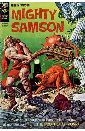 Mighty Samson 13 published by Gold Key with cover art by Morris Gollub
