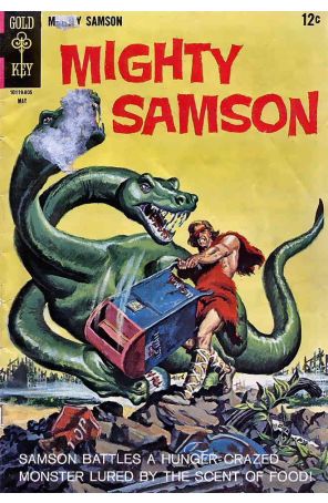 Mighty Samson 14 published by Gold Key with cover art by Morris Gollub