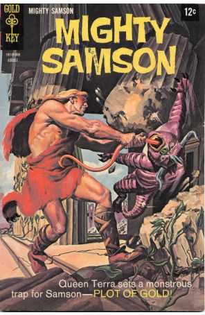 Mighty Samson 15 published by Gold Key with cover art by Morris Gollub