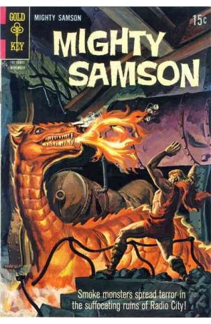 Mighty Samson 16 published by Gold Key with cover art by Morris Gollub
