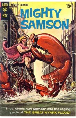Mighty Samson 19 published by Gold Key with cover art by Morris Gollub