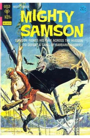Mighty Samson 22 published by Gold Key with cover art by Morris Gollub