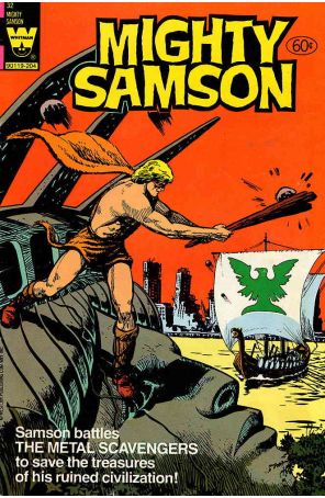 Mighty Samson 32 published by Gold Key with cover art by Dan Spiegle