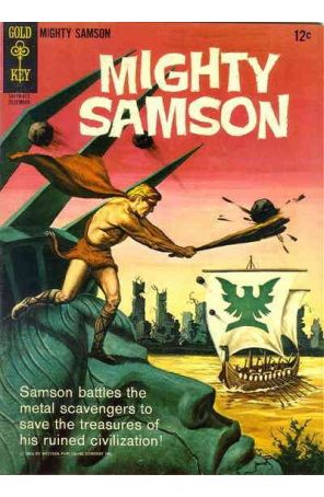 Mighty Samson 4 published by Gold Key with cover art by Morris Gollub