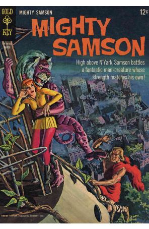 Mighty Samson 5 published by Gold Key with cover art by Morris Gollub