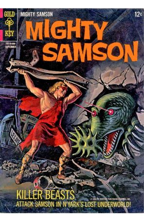 Mighty Samson 7 published by Gold Key with cover art by Morris Gollub