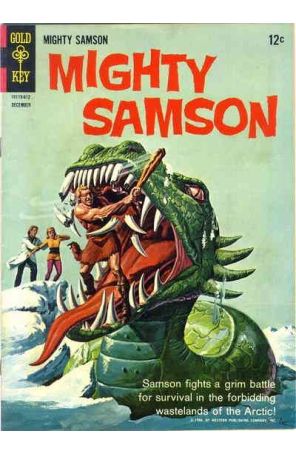 Mighty Samson 8 published by Gold Key with cover art by Morris Gollub