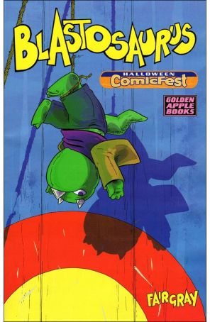 Blastosaurus Holiday Special 2019 published by Golden Apple with cover art by Richard Fairgray