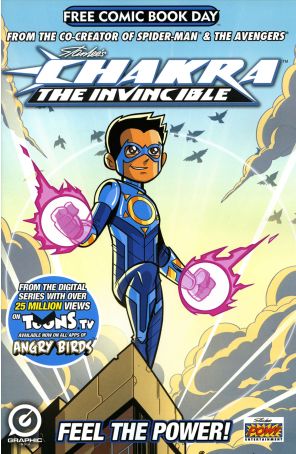 Chakra the Invincible FCBD 2015 published by Graphic India with cover art by Jeevan Kang