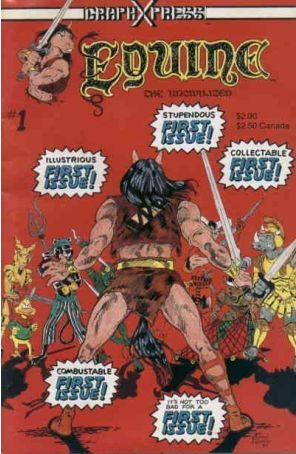 Equine the Uncivilized 1 published by Graphxpress with cover art by Richard Konkle