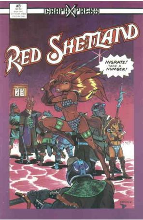 Red Shetland 8 published by Graphxpress with cover art by Richard Konkle