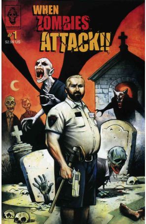 When Zombies Attack!! 1 published by GrimmGrottoGoods with cover art by Mike Huddleston