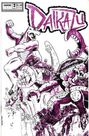 Daikazu 2 published by Ground Zero with cover art by Mike Wolfer