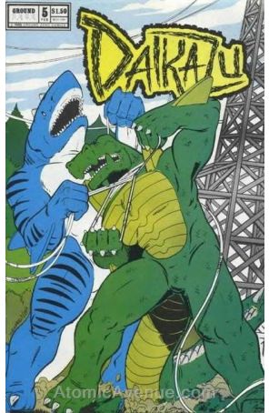 Daikazu 5 published by Ground Zero with cover art by Mike Wolfer