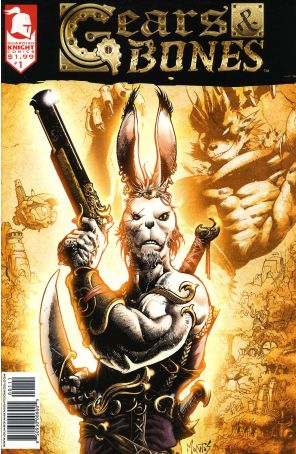 Gears And Bones 1 published by Guardian Knight with cover art by Osvaldo Montpeller