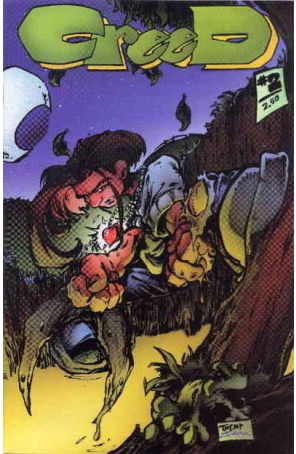 CreeD (1st Series) 2 published by Hall of Heroes with cover art by Trent Kaniuga