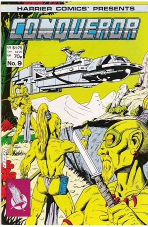 Conqueror 9 published by Harrier with cover art by Dave Harwood