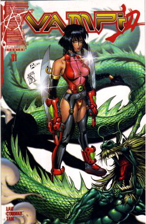 Vampi 11 published by Anarchy with cover art by Kevin Lau
