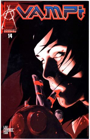 Vampi 14A published by Anarchy with cover art by Kaare Andrews