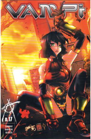 Vampi 17 published by Anarchy with cover art by Kevin Lau