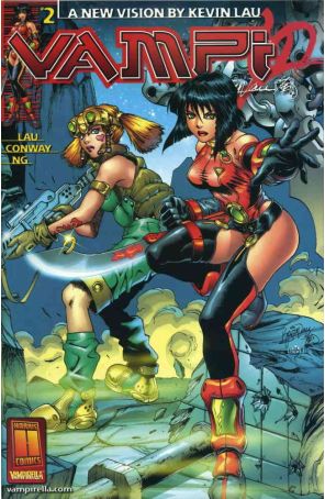 Vampi 2 published by Harris with cover art by Kevin Lau