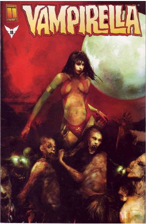 Vampirella (2nd Series) 19A published by Harris with cover art by Christopher Shy