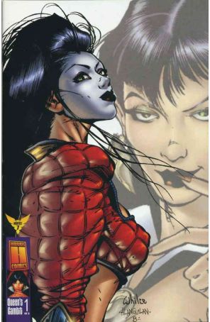 Vampirella Monthly 7B published by Harris with cover art by Whilce Portacio