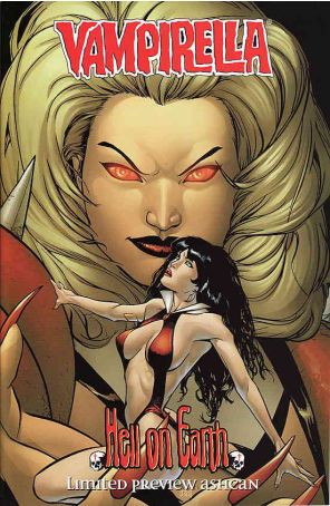 Vampirella Monthly Ashcan 4 published by Harris with cover art by Louis Small Jr.